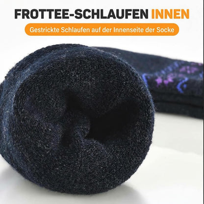 Damen Dicke Wintersocken aus Wollmischung – 5 Paar