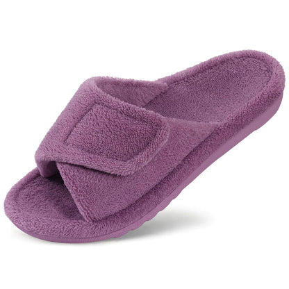 Damen Hausschuhe mit Fußgewölbestütze – Weicher Memory Foam & verstellbare Passform