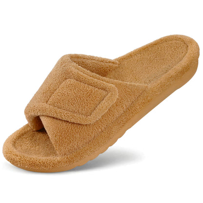 Damen Hausschuhe mit Fußgewölbestütze – Weicher Memory Foam & verstellbare Passform
