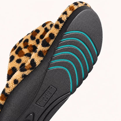 Damen Hausschuhe mit Fußgewölbestütze – Weicher Memory Foam & verstellbare Passform