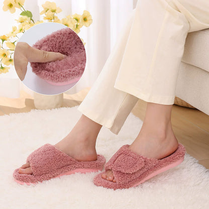 Damen Hausschuhe mit Fußgewölbestütze – Weicher Memory Foam & verstellbare Passform