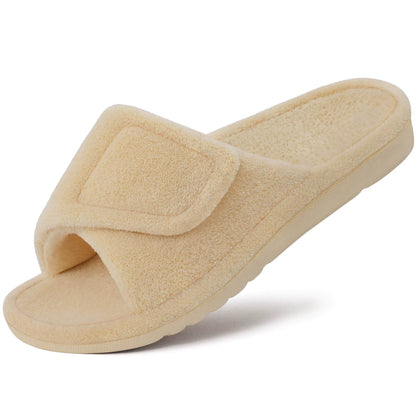 Damen Hausschuhe mit Fußgewölbestütze – Weicher Memory Foam & verstellbare Passform