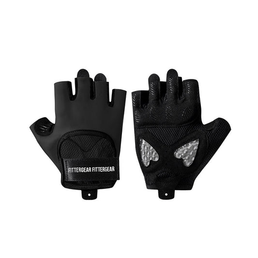 Damen Kurzfinger Fitnesshandschuhe mit Silikondämpfung