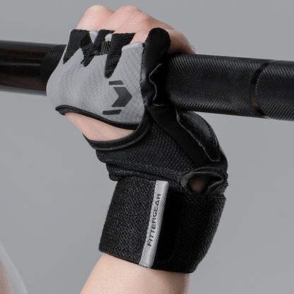 Damen Trainingshandschuhe mit Handgelenkbandage – Atmungsaktiv & Rutschfest