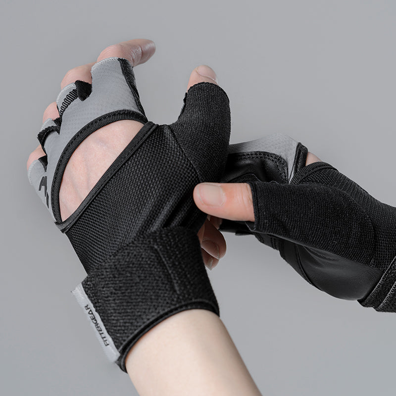 Damen Trainingshandschuhe mit Handgelenkbandage – Atmungsaktiv & Rutschfest