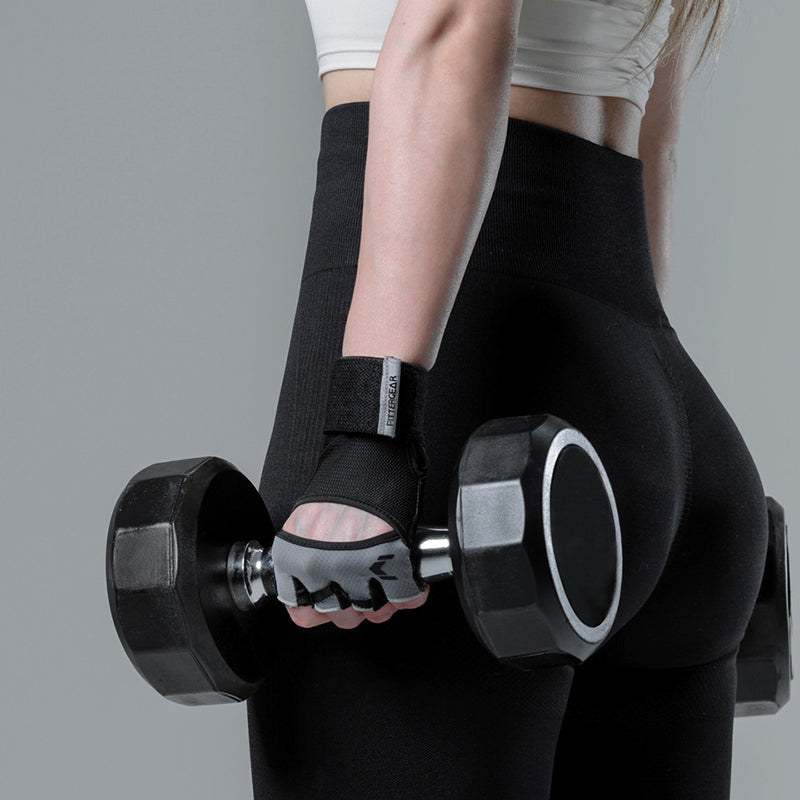 Damen Trainingshandschuhe mit Handgelenkbandage – Atmungsaktiv & Rutschfest