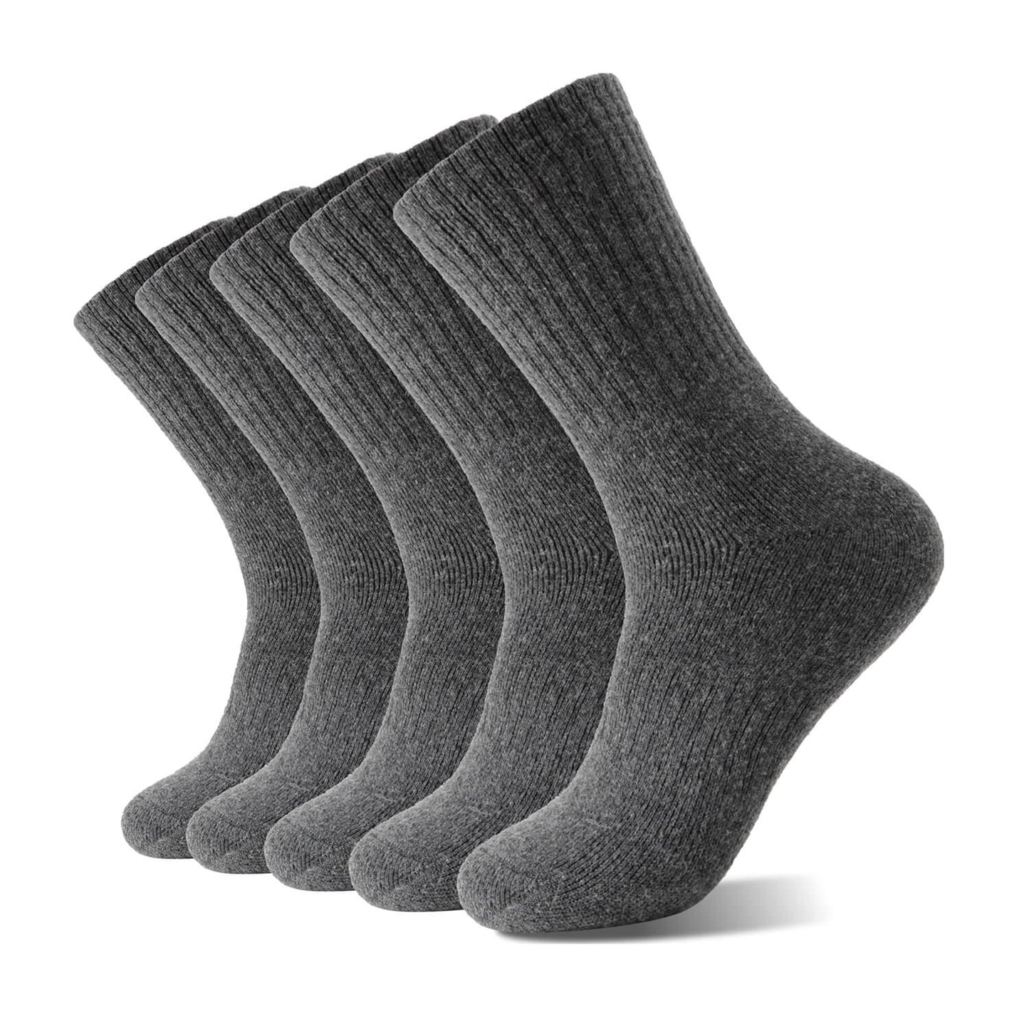 Thermosocken Damen 5 Paar – Warme & Dicke Wintersocken, Weich und Atmungsaktiv – Einheitsgröße 36–42