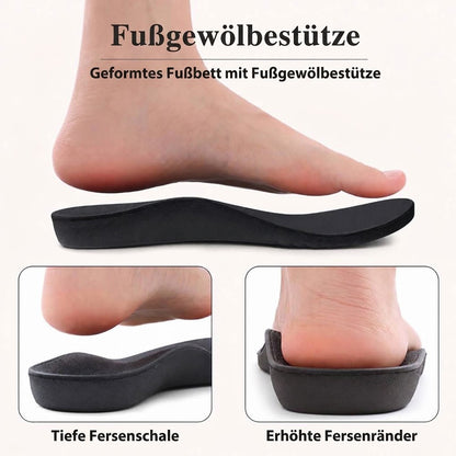 Damen Hausschuhe mit Fußgewölbestütze – Weicher Memory Foam & verstellbare Passform