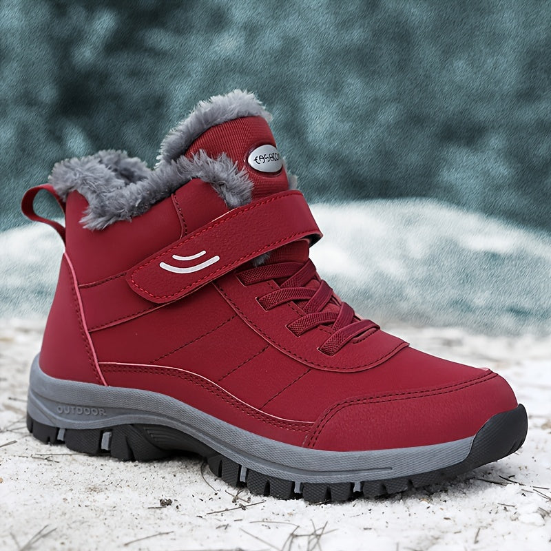 Damen Warme Schneestiefel | Winter-Wandersneaker für Outdoor Abenteuer