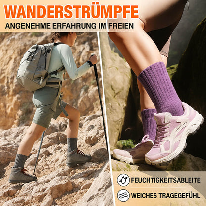 Thermosocken Damen 5 Paar – Warme & Dicke Wintersocken, Weich und Atmungsaktiv – Einheitsgröße 36–42