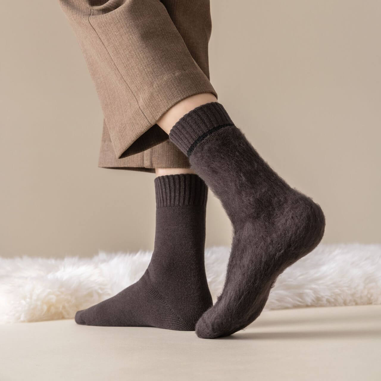 Dicke Wintersocken für Herren – Warm & Atmungsaktiv, Einheitsgröße 39–46