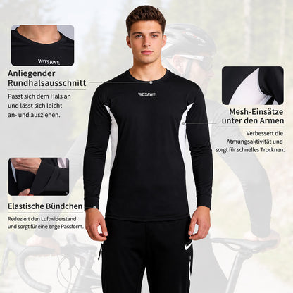 Fahrradtrikot mit 3 Rückentaschen – Atmungsaktiv, Leicht & Schnelltrocknend