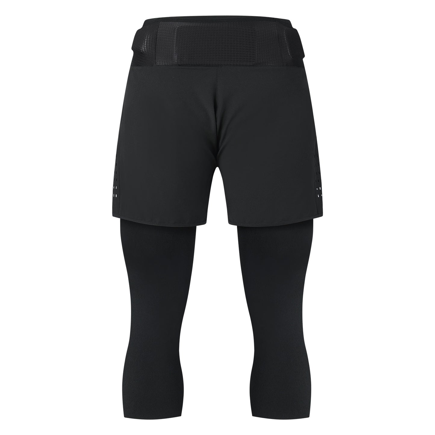 Herren 2-in-1 Fahrrad Caprihose mit Polsterung – MTB Radhose mit mehreren Taschen