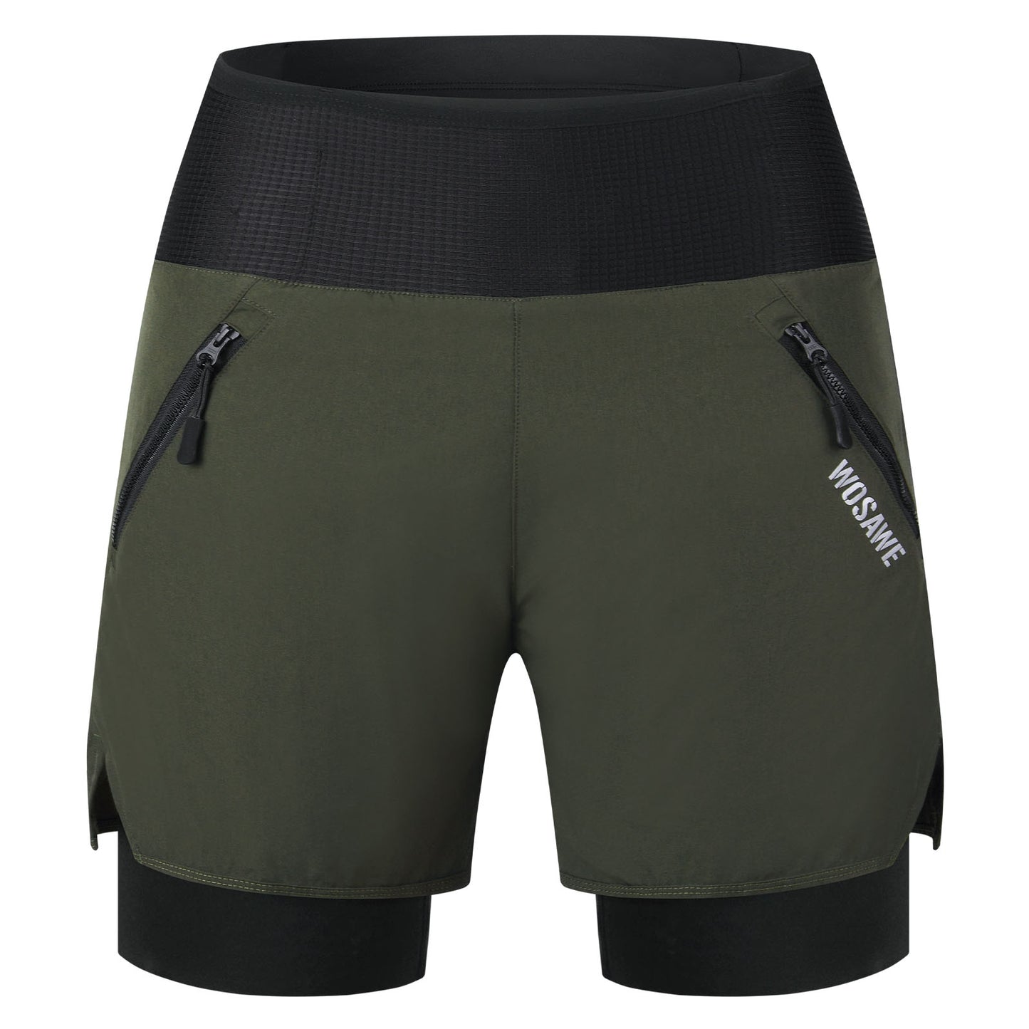 Herren 2-in-1 MTB Fahrradhose – Gepolstert, Atmungsaktiv, Schnelltrocknend, mit Mehreren Taschen