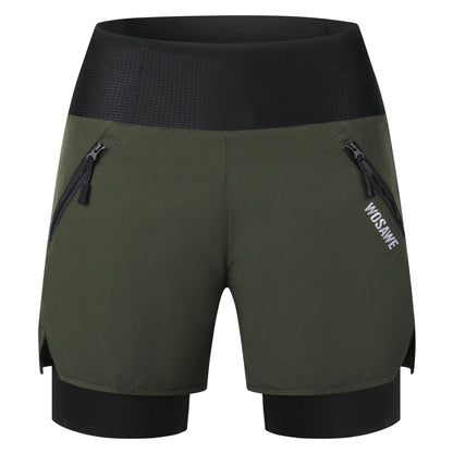 Herren 2-in-1 MTB Fahrradhose – Gepolstert, Atmungsaktiv, Schnelltrocknend, mit Mehreren Taschen