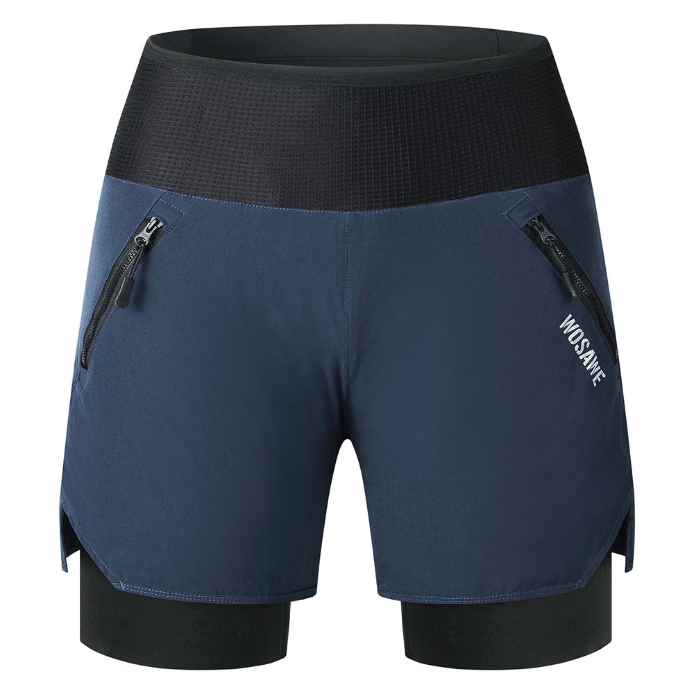 Herren 2-in-1 MTB Fahrradhose – Gepolstert, Atmungsaktiv, Schnelltrocknend, mit Mehreren Taschen