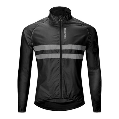 Herren Fahrradjacke – Winddicht, Wasserabweisend & Reflektierend, Leichte Outdoor Windjacke