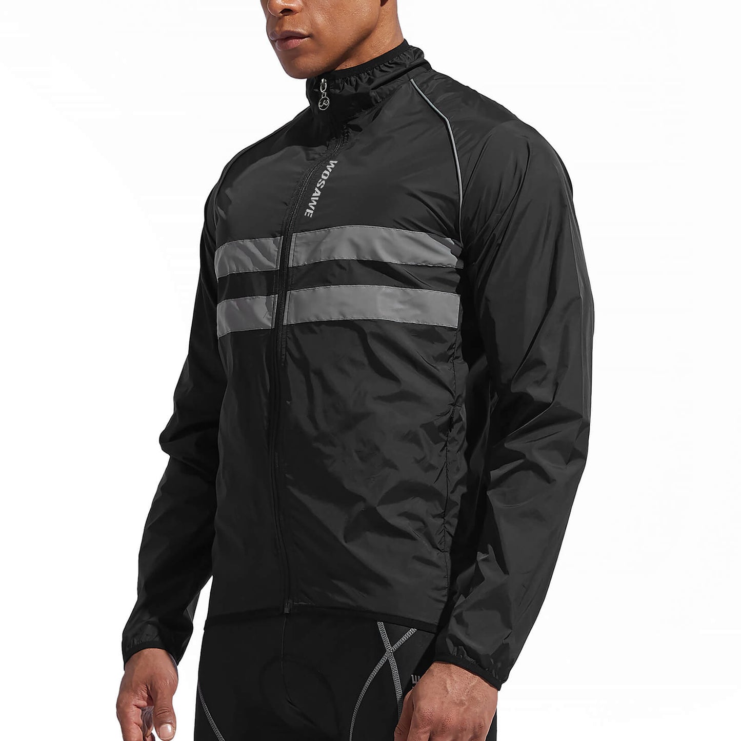 Herren Fahrradjacke – Winddicht, Wasserabweisend & Reflektierend, Leichte Outdoor Windjacke