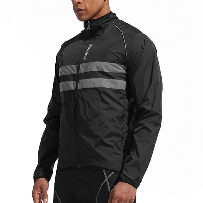 Herren Fahrradjacke – Winddicht, Wasserabweisend & Reflektierend, Leichte Outdoor Windjacke