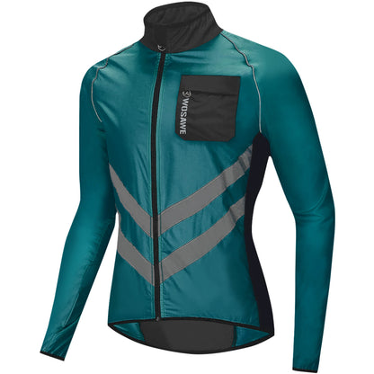 Herren Fahrradjacke – Winddicht, Wasserabweisend & Reflektierend, Leichte Outdoor Windjacke