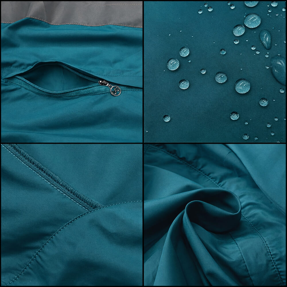 Herren Fahrradjacke – Winddicht, Wasserabweisend & Reflektierend, Leichte Outdoor Windjacke