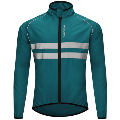 Herren Fahrradjacke – Winddicht, Wasserabweisend & Reflektierend, Leichte Outdoor Windjacke