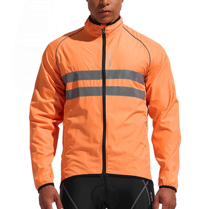 Herren Fahrradjacke – Winddicht, Wasserabweisend & Reflektierend, Leichte Outdoor Windjacke