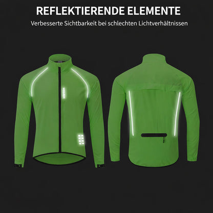 Herren Leichte Winddichte Fahrradjacke – Reflektierende Ultraleichte Windbreaker Jacke