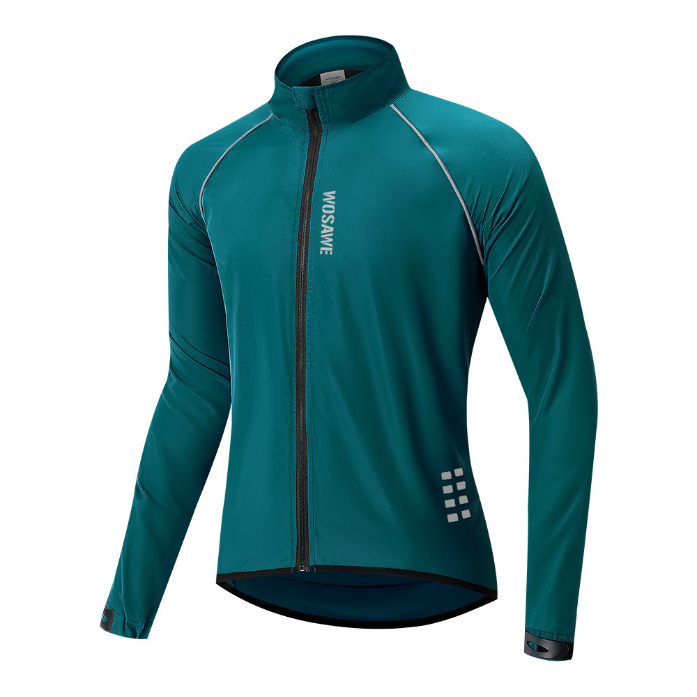 Herren Leichte Winddichte Fahrradjacke – Reflektierende Ultraleichte Windbreaker Jacke