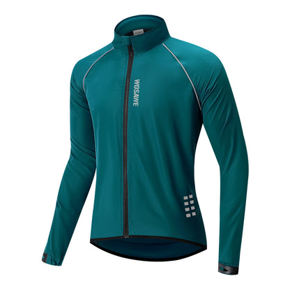 Herren Leichte Winddichte Fahrradjacke – Reflektierende Ultraleichte Windbreaker Jacke
