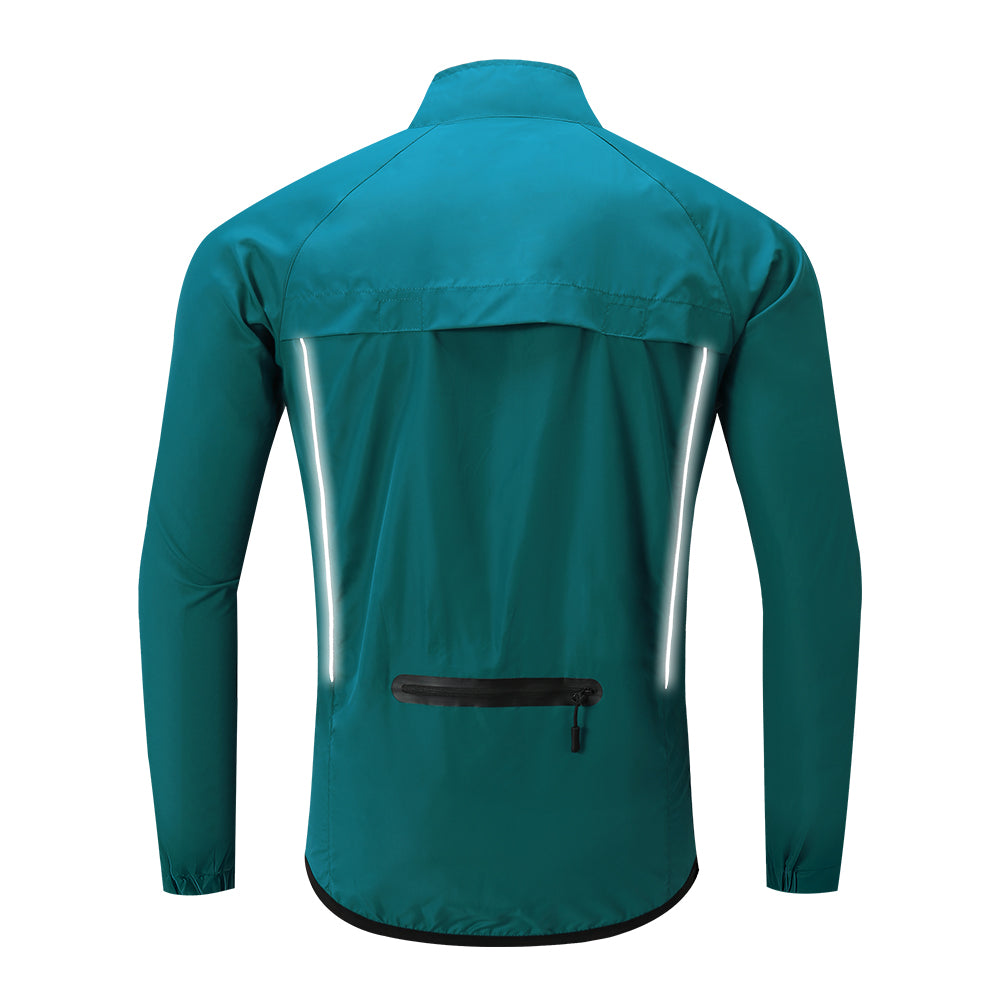 Herren Leichte Winddichte Fahrradjacke – Reflektierende Ultraleichte Windbreaker Jacke