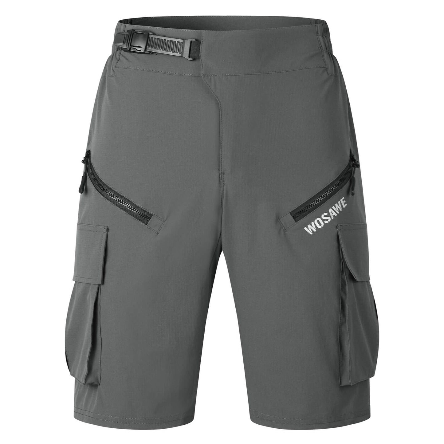 Herren MTB Fahrradhose mit Polster – Atmungsaktiv, Schnell trocknend, Mehrere Taschen