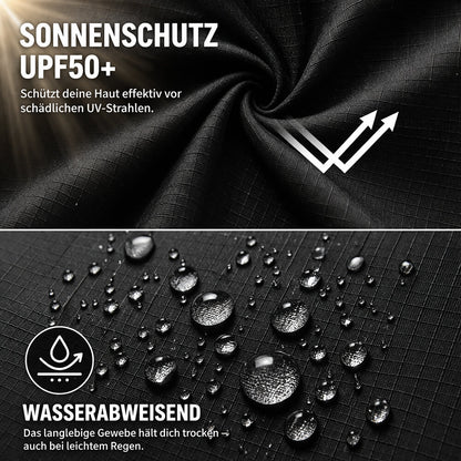 Herren MTB Fahrradhose mit Polster – Atmungsaktiv, Schnell trocknend, Mehrere Taschen