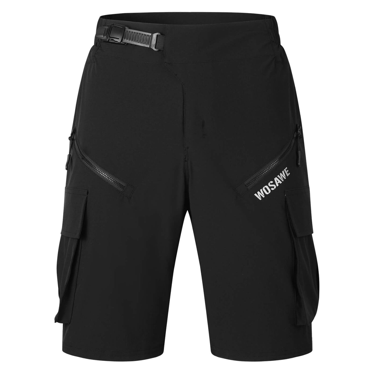 Herren MTB Fahrradhose mit Polster – Atmungsaktiv, Schnell trocknend, Mehrere Taschen