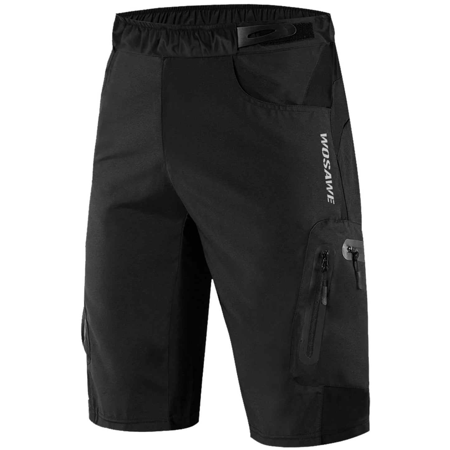 Herren MTB Fahrradhose mit integriertem Sitzpolster – Schnell trocknend, Lockerer Schnitt, Mehrere Taschen