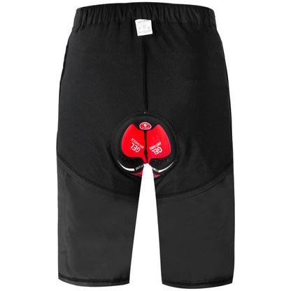 Herren MTB Fahrradhose mit integriertem Sitzpolster – Schnell trocknend, Lockerer Schnitt, Mehrere Taschen
