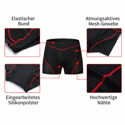Herren Radunterhose mit 3D Gel-Polster – Atmungsaktive Fahrrad Innenhose