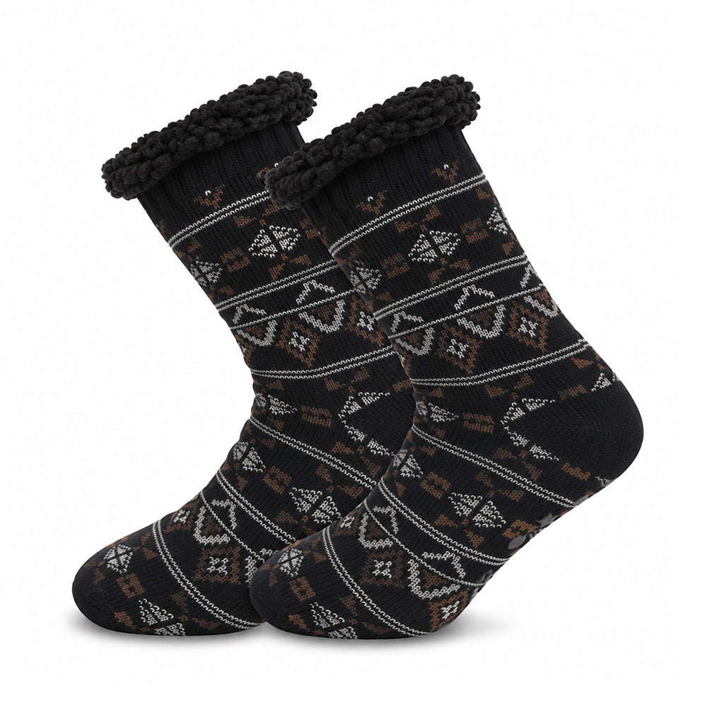Herren Rutschfeste Thermo Hüttensocken – Sherpa Gefüttert, Weihnachtsgeschenk