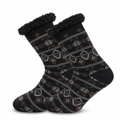 Herren Rutschfeste Thermo Hüttensocken – Sherpa Gefüttert, Weihnachtsgeschenk