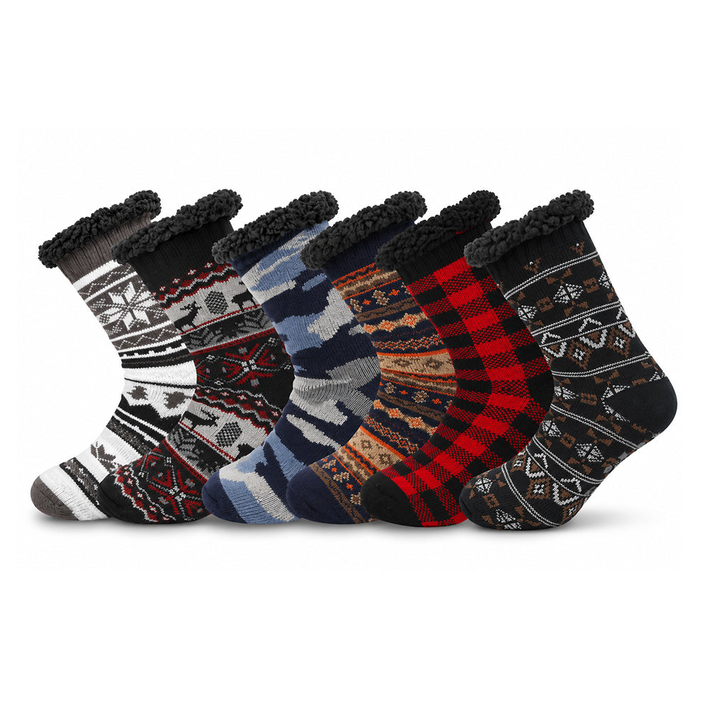 Herren Rutschfeste Thermo Hüttensocken – Sherpa Gefüttert, Weihnachtsgeschenk