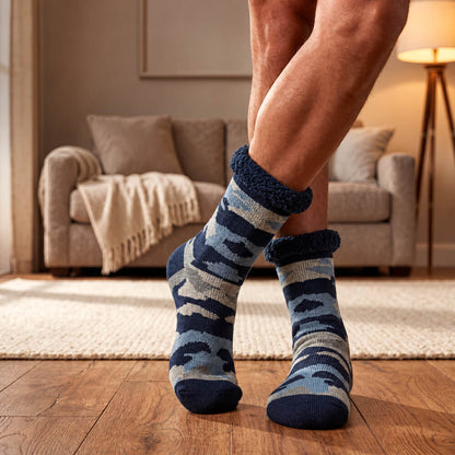 Herren Rutschfeste Thermo Hüttensocken – Sherpa Gefüttert, Weihnachtsgeschenk