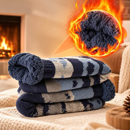Herren Rutschfeste Thermo Hüttensocken – Sherpa Gefüttert, Weihnachtsgeschenk