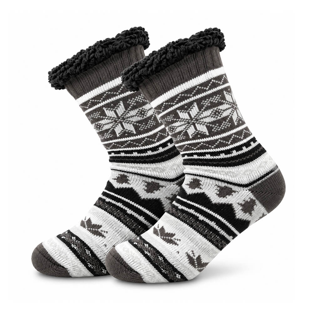 Herren Rutschfeste Thermo Hüttensocken – Sherpa Gefüttert, Weihnachtsgeschenk