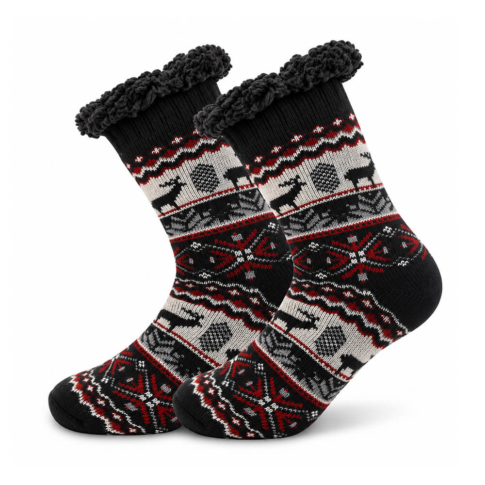 Herren Rutschfeste Thermo Hüttensocken – Sherpa Gefüttert, Weihnachtsgeschenk