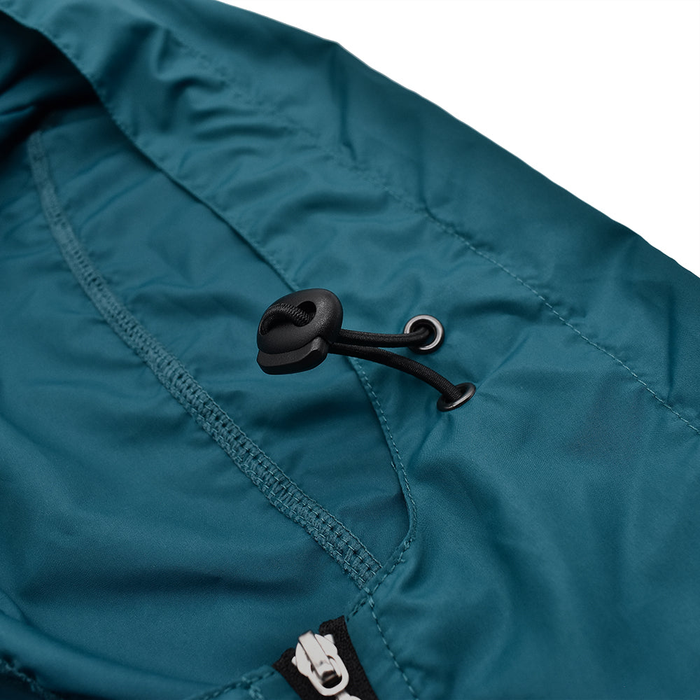 Herren Winddichte Fahrradjacke mit Kapuze – Halb-Reißverschluss Sport Windbreaker
