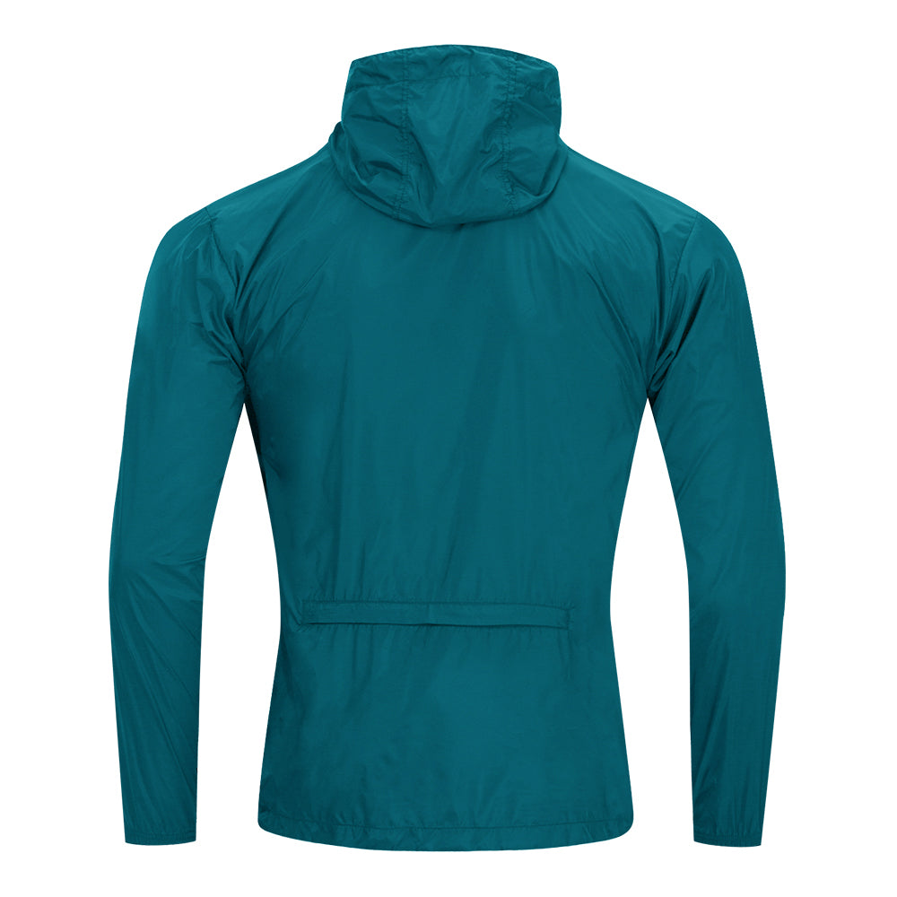 Herren Winddichte Fahrradjacke mit Kapuze – Halb-Reißverschluss Sport Windbreaker