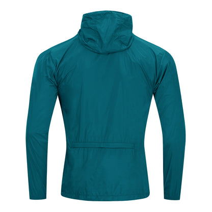 Herren Winddichte Fahrradjacke mit Kapuze – Halb-Reißverschluss Sport Windbreaker