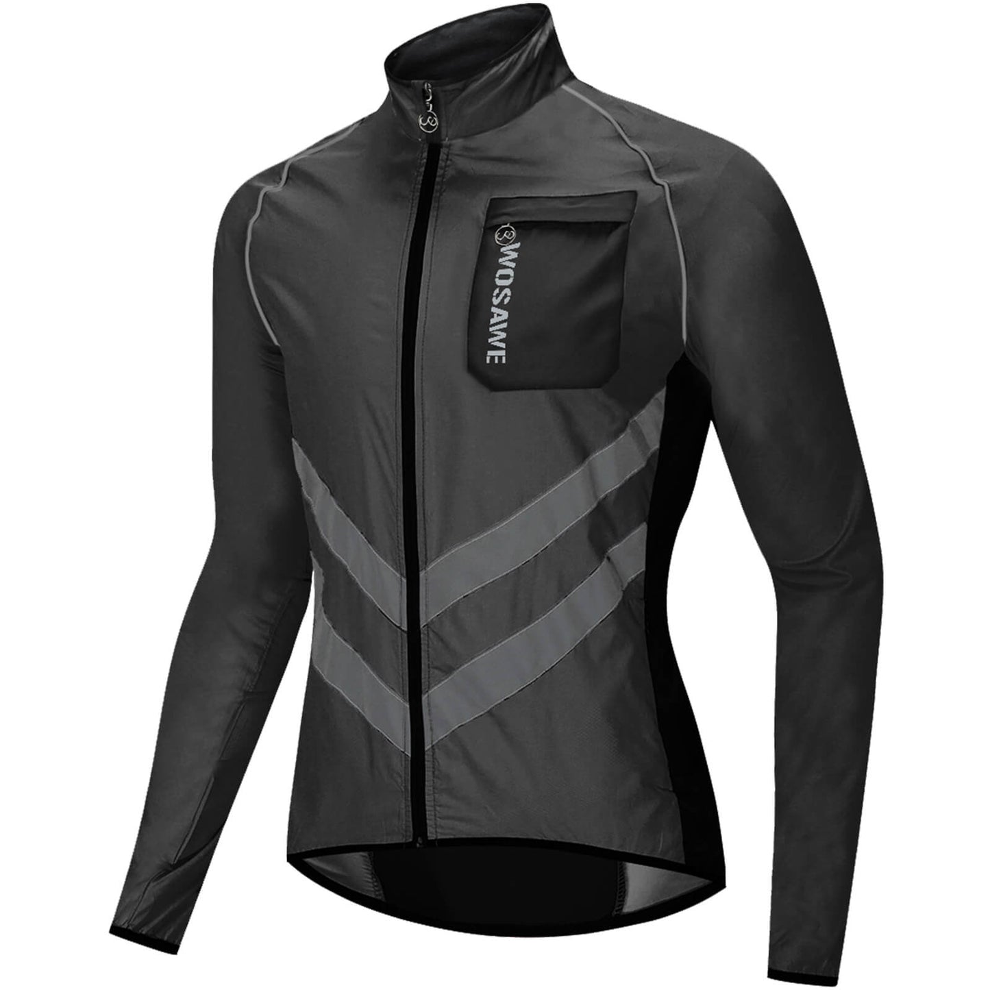 Herren Fahrradjacke – Winddicht, Wasserabweisend & Reflektierend, Leichte Outdoor Windjacke