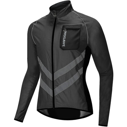 Herren Fahrradjacke – Winddicht, Wasserabweisend & Reflektierend, Leichte Outdoor Windjacke
