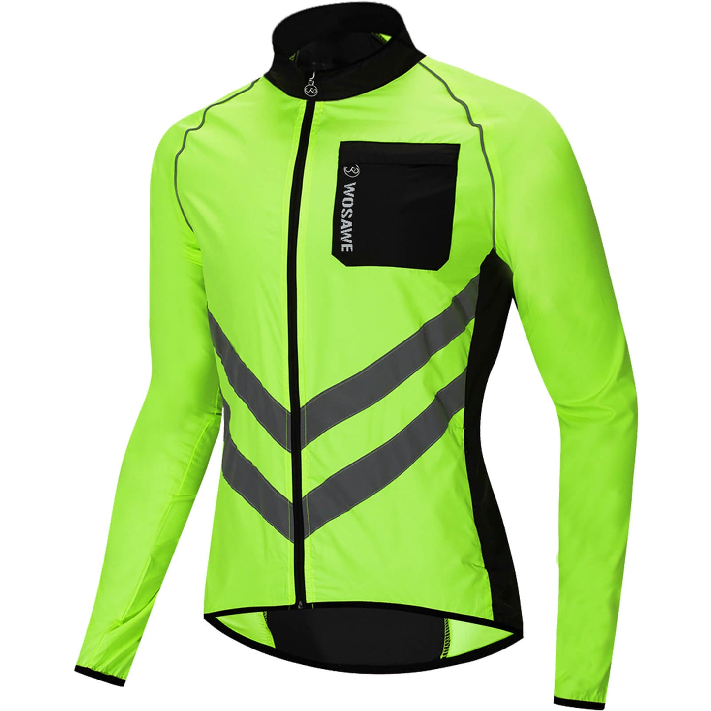 Herren Fahrradjacke – Winddicht, Wasserabweisend & Reflektierend, Leichte Outdoor Windjacke